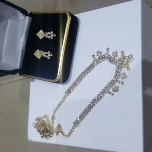 Necklace and earrings